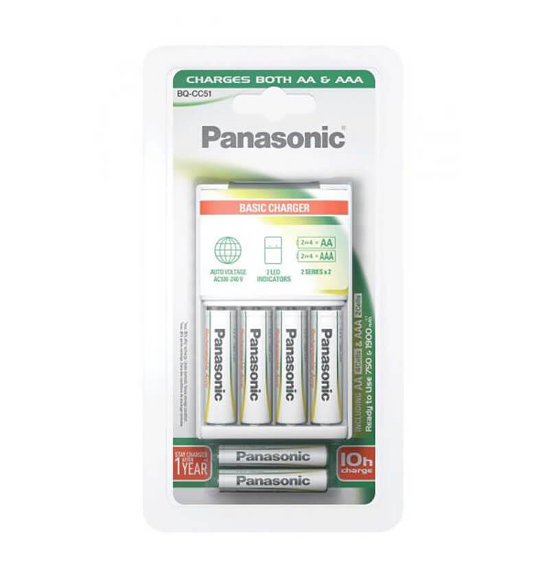 Image of Panasonic Basic Charger 4x AA/AAA BQ CC51 Batterien bei nettoshop.ch