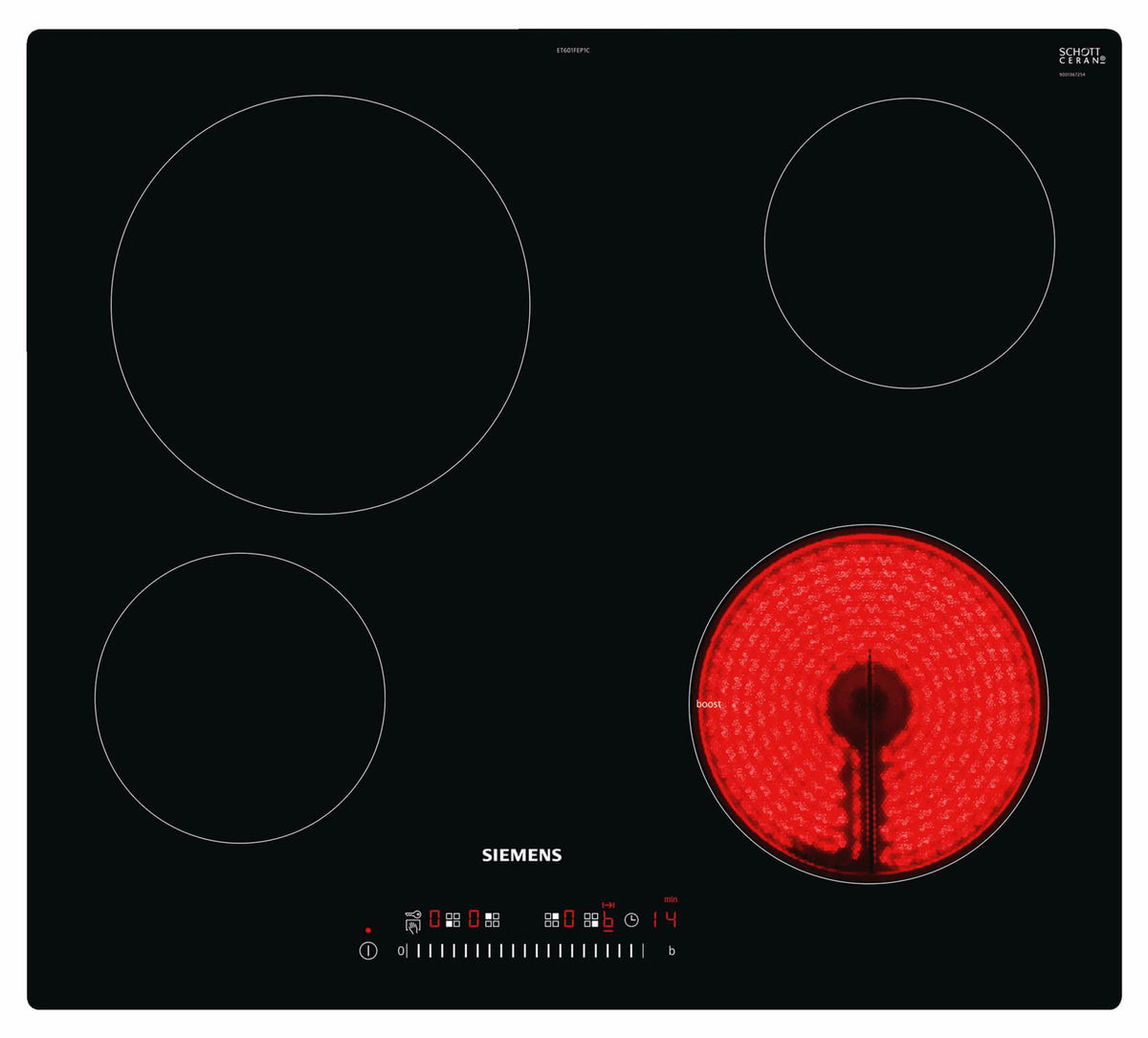 Image of Siemens ET601FEP1C Kochfeld Edelstahl bei nettoshop.ch