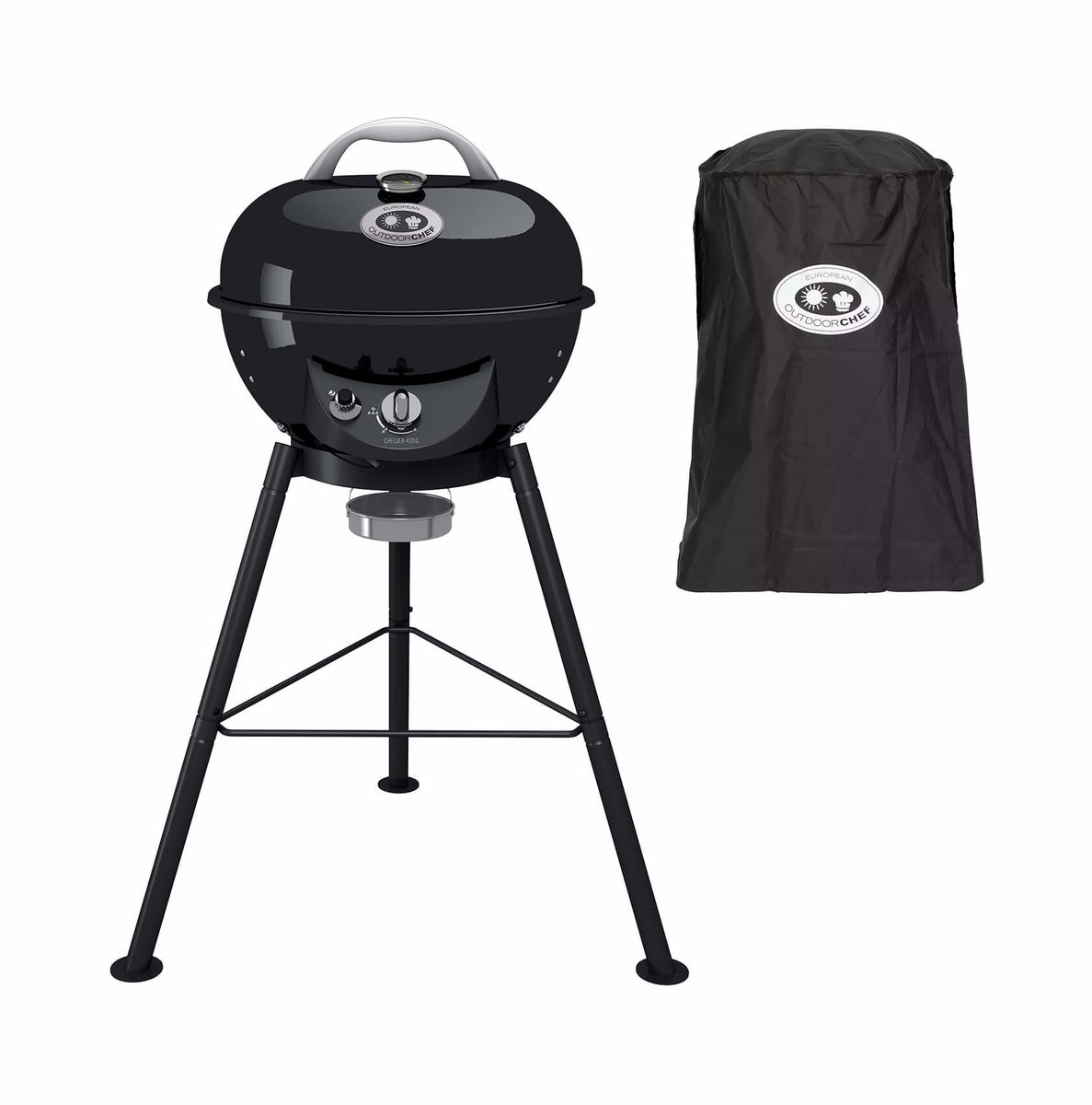 Image of OUTDOORCHEF CHELSEA 420 G Grill schwarz inkl. Abdeckhaube bei nettoshop.ch
