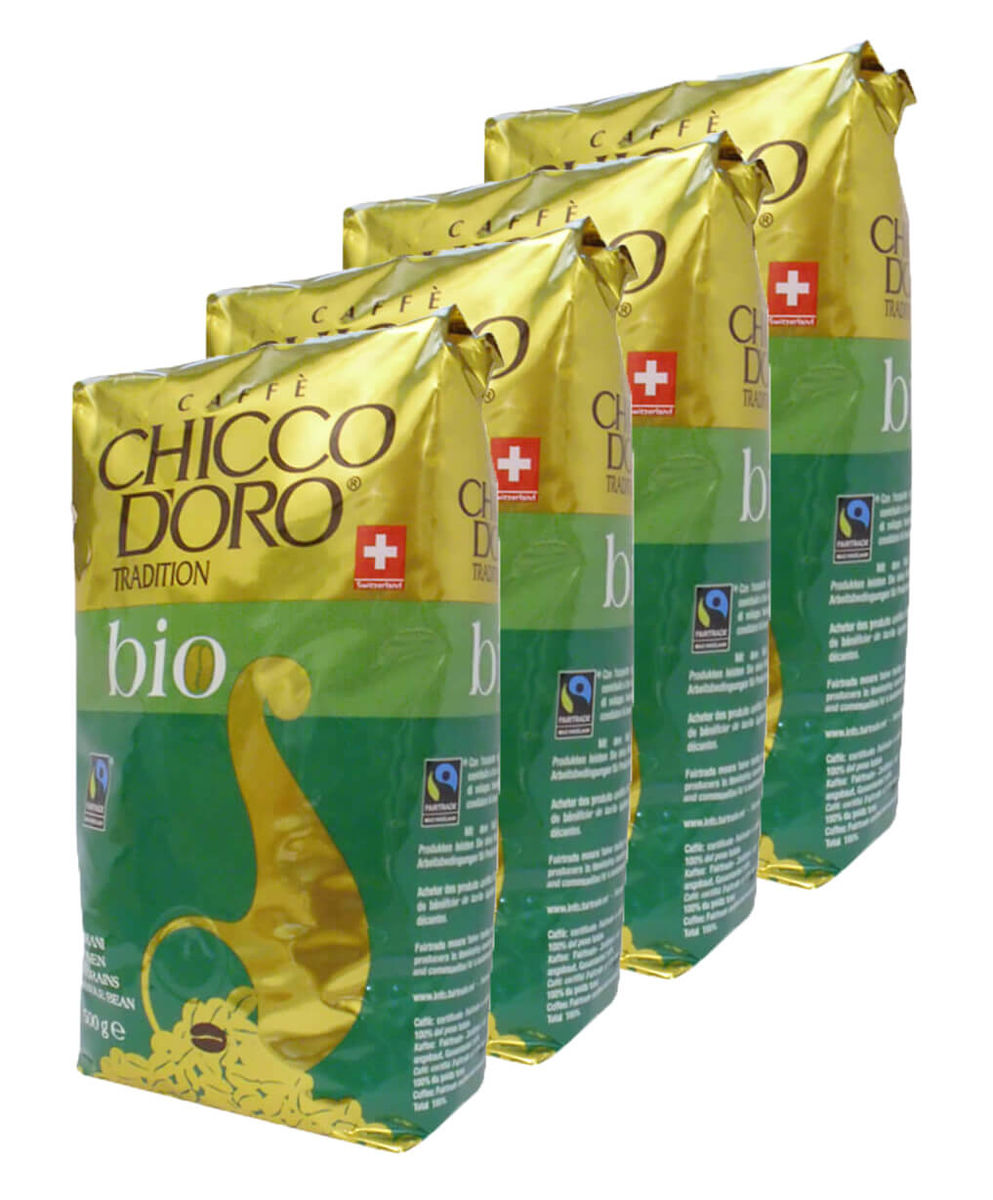 Image of Chicco d'Oro Cuor d'Oro Max Havelaar 500g Kaffee Bohnen 4 er Set bei nettoshop.ch