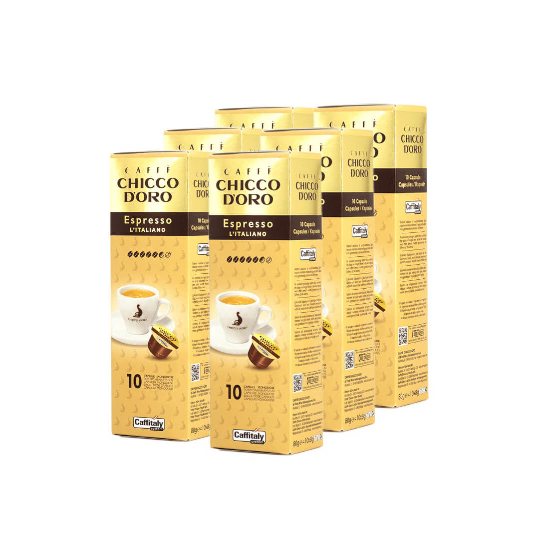 Image of Chicco d'Oro Caffitaly Espresso l'Italiano Kaffeekapsel 6 er Set bei nettoshop.ch