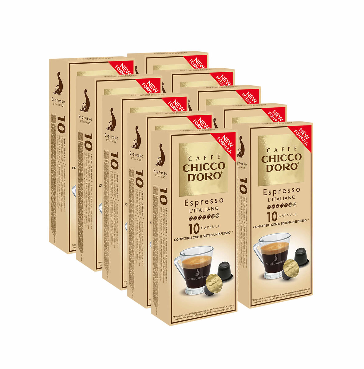 Image of Chicco d'Oro Espresso Italiano Kaffeekapsel 10 er Set bei nettoshop.ch