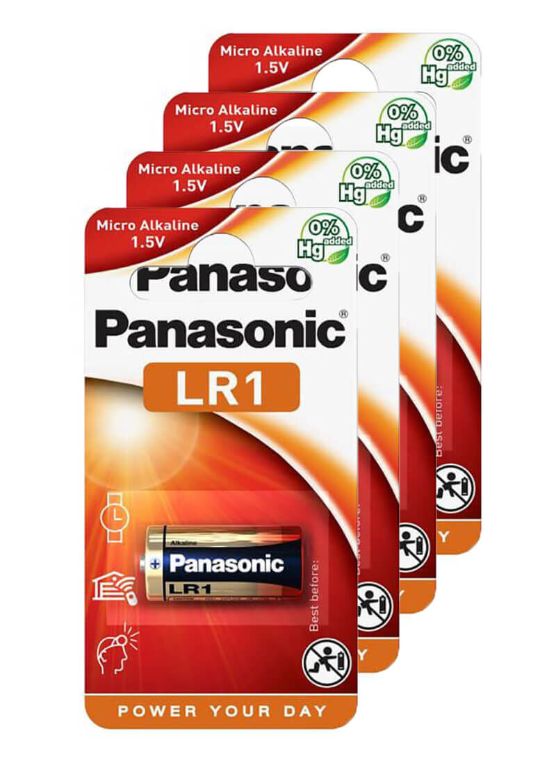 Image of Panasonic Micro Alkaline 4x LR1 Batterien bei nettoshop.ch