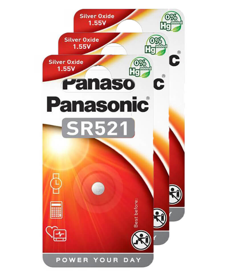 Image of Panasonic 3x SR521 SilberoxiD Uhrenbatterien bei nettoshop.ch