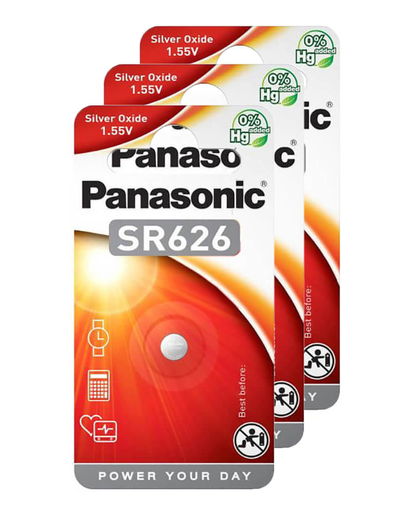 Image of Panasonic 3x SR626 SilberoxiD Uhrenbatterien bei nettoshop.ch