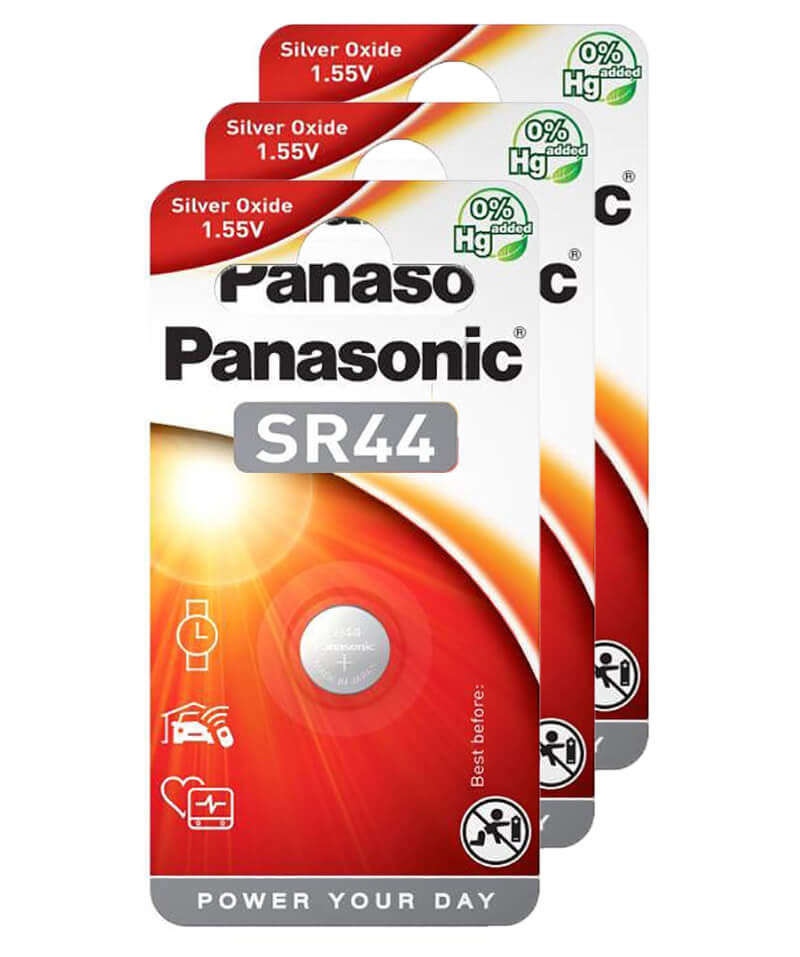 Image of Panasonic 3x SR44 SilberoxiD Uhrenbatterien bei nettoshop.ch