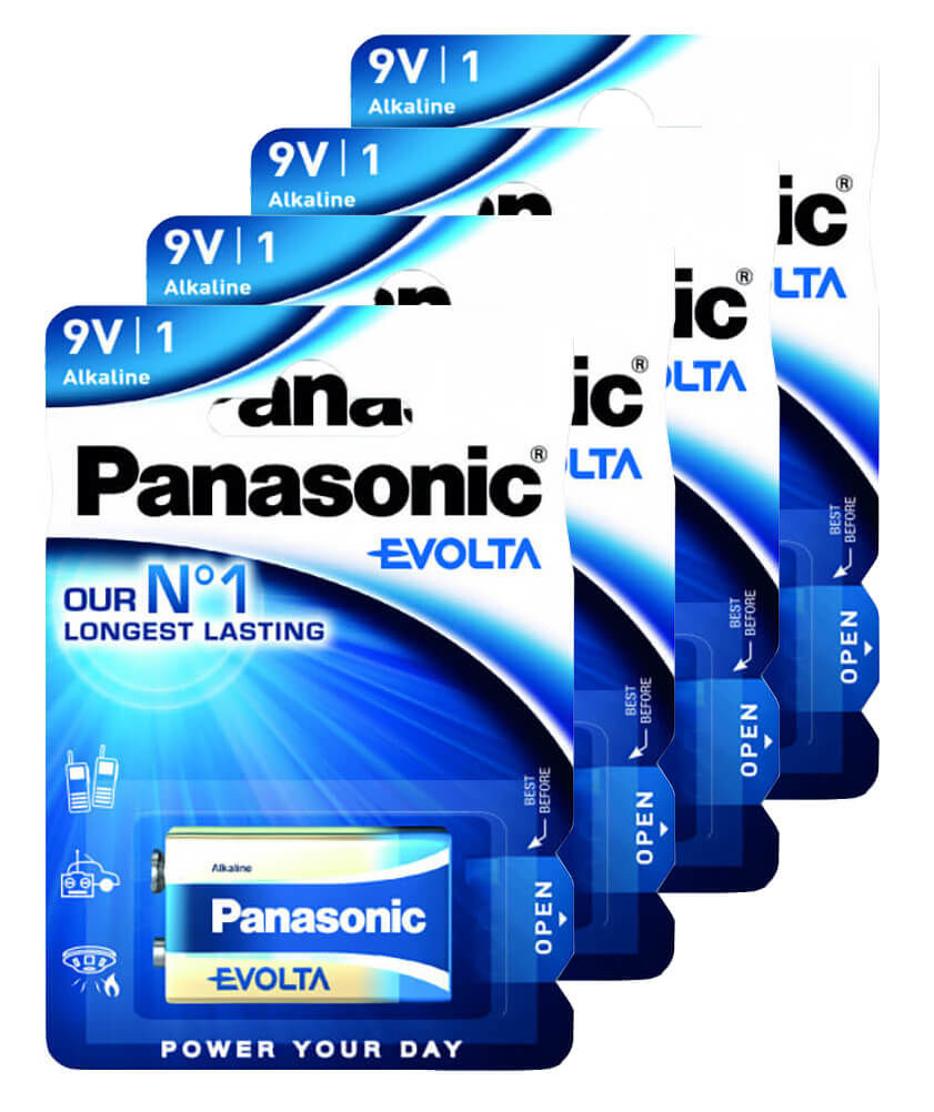 Image of Panasonic Evolta 4x 6LR61 (9V Block) Batterien bei nettoshop.ch