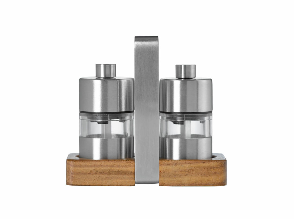 Image of AdHoc Menage Salz/Pfeffer MINIMILL 9.2x5x8.5cm 3-teilig bei nettoshop.ch
