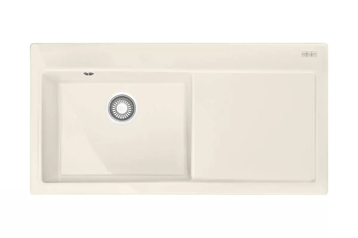 Image of Franke Mythos MTK 611 100 Spülbecken Keramik Magnolia rechts bei nettoshop.ch