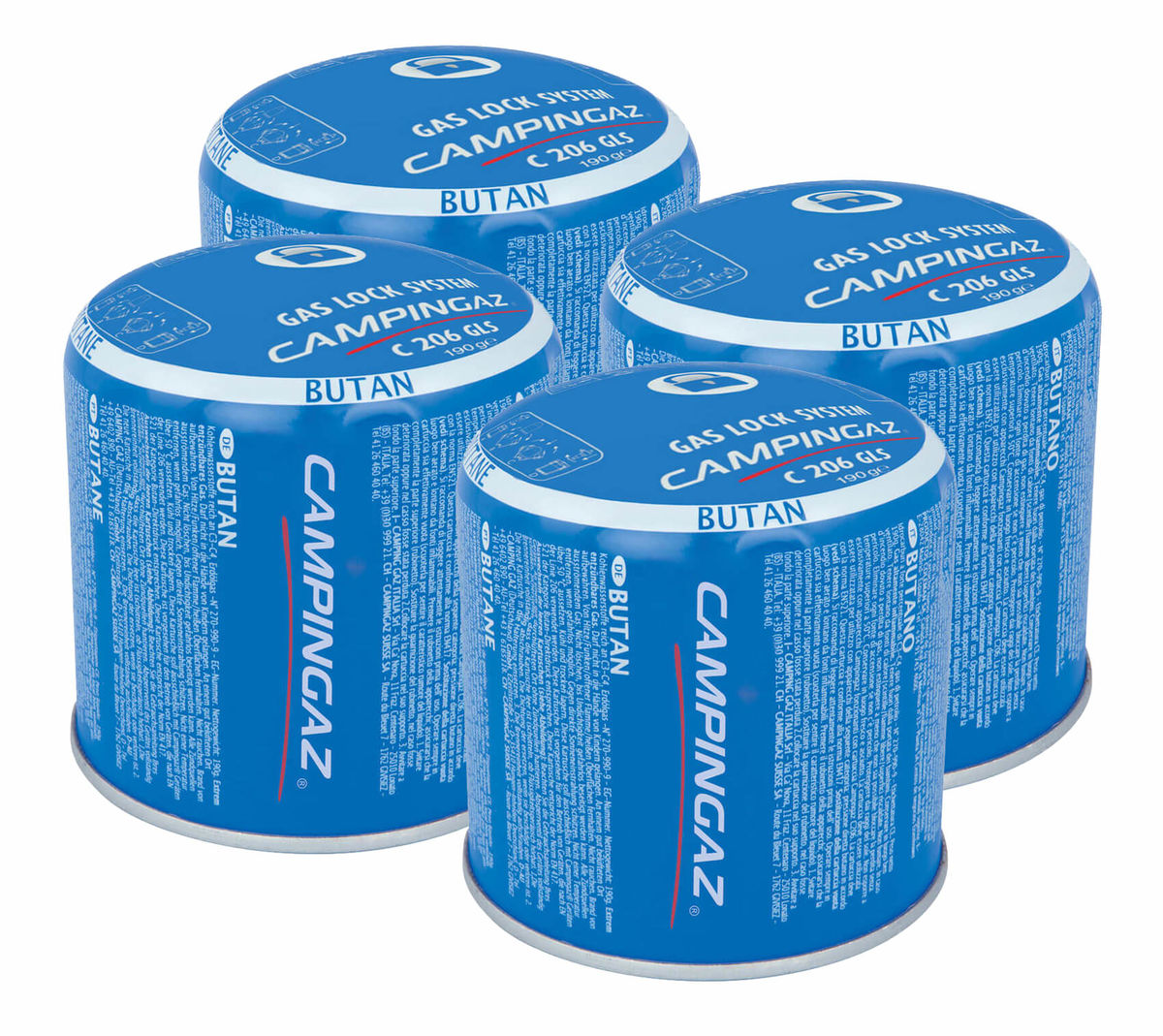 Image of Campingaz 4x Stechkartusche C206 Grill Zubehör bei nettoshop.ch