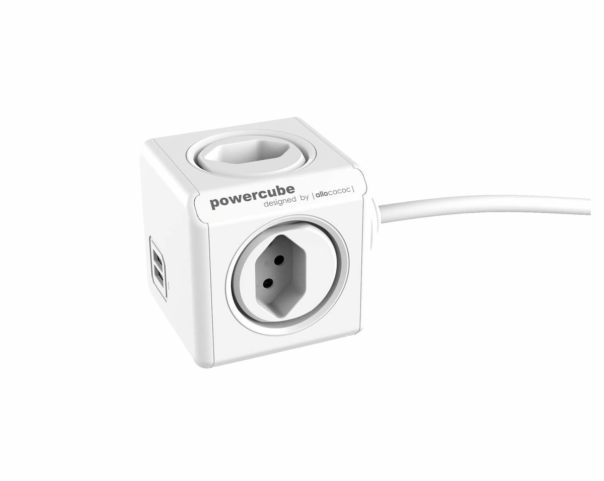 Image of Allocacoc PowerCube Extended USB 1.5m Steckdosenleiste weiss bei nettoshop.ch