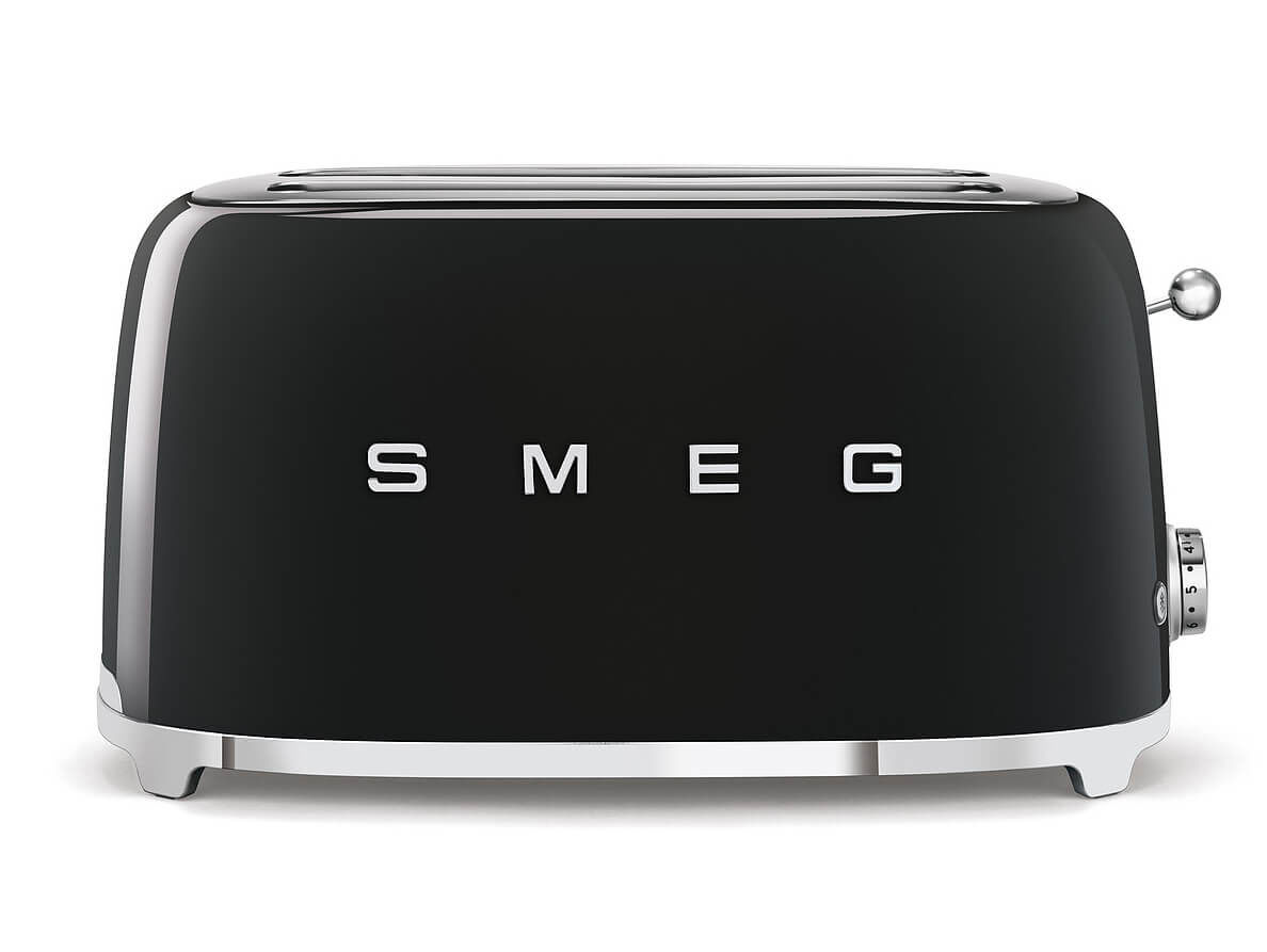 Image of SMEG 50's Retro Style Langschlitztoaster 2 Scheiben schwarz bei nettoshop.ch