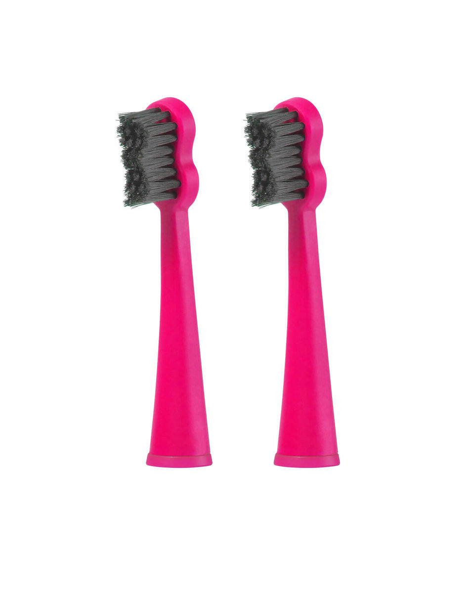 Image of Megasmile Sonic Black Whitening 2 Aufsteckbürsten pink Zubehör bei nettoshop.ch