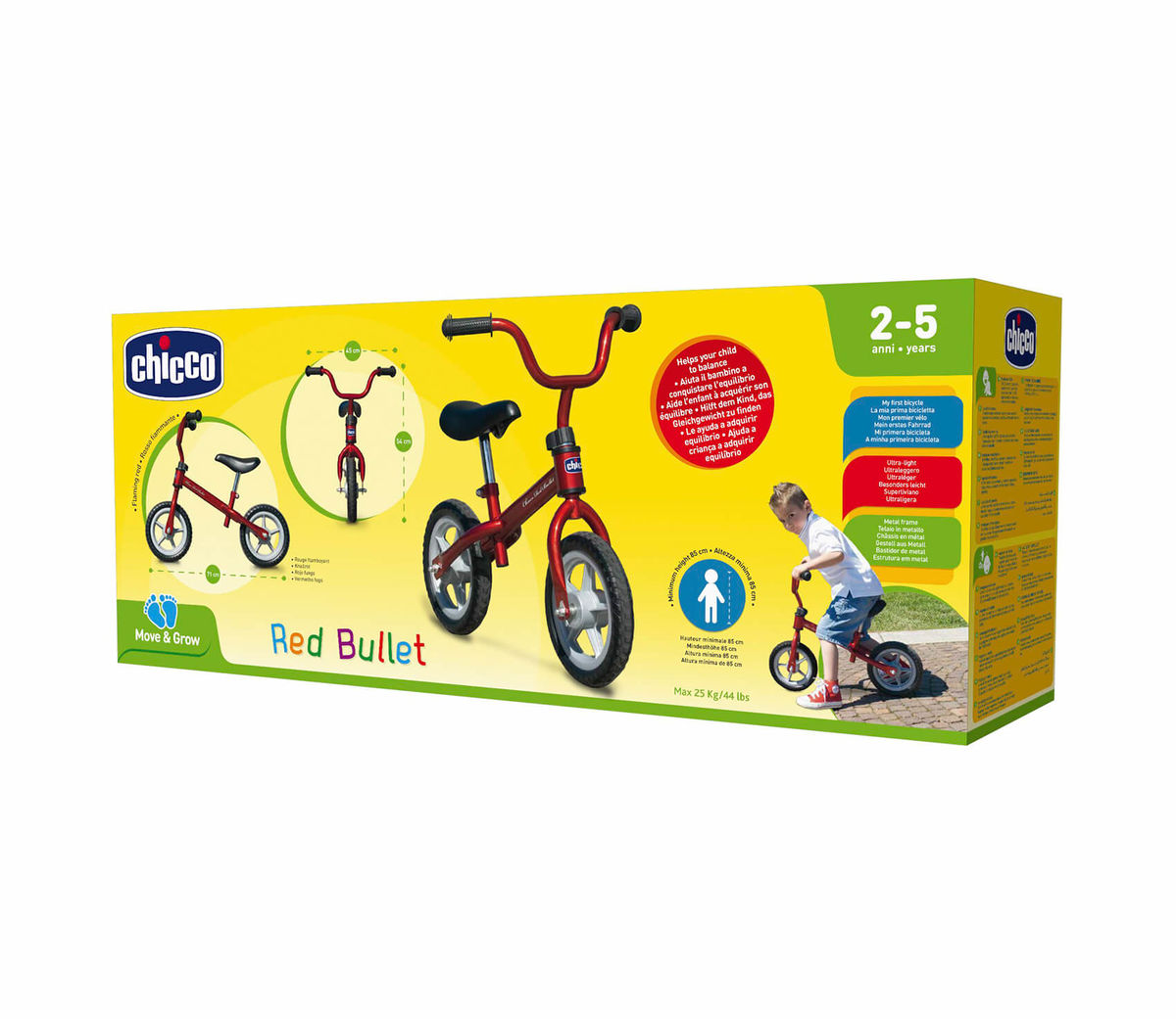 Image of Chicco Move & Grow Red Bullet erstes Laufrad bei nettoshop.ch