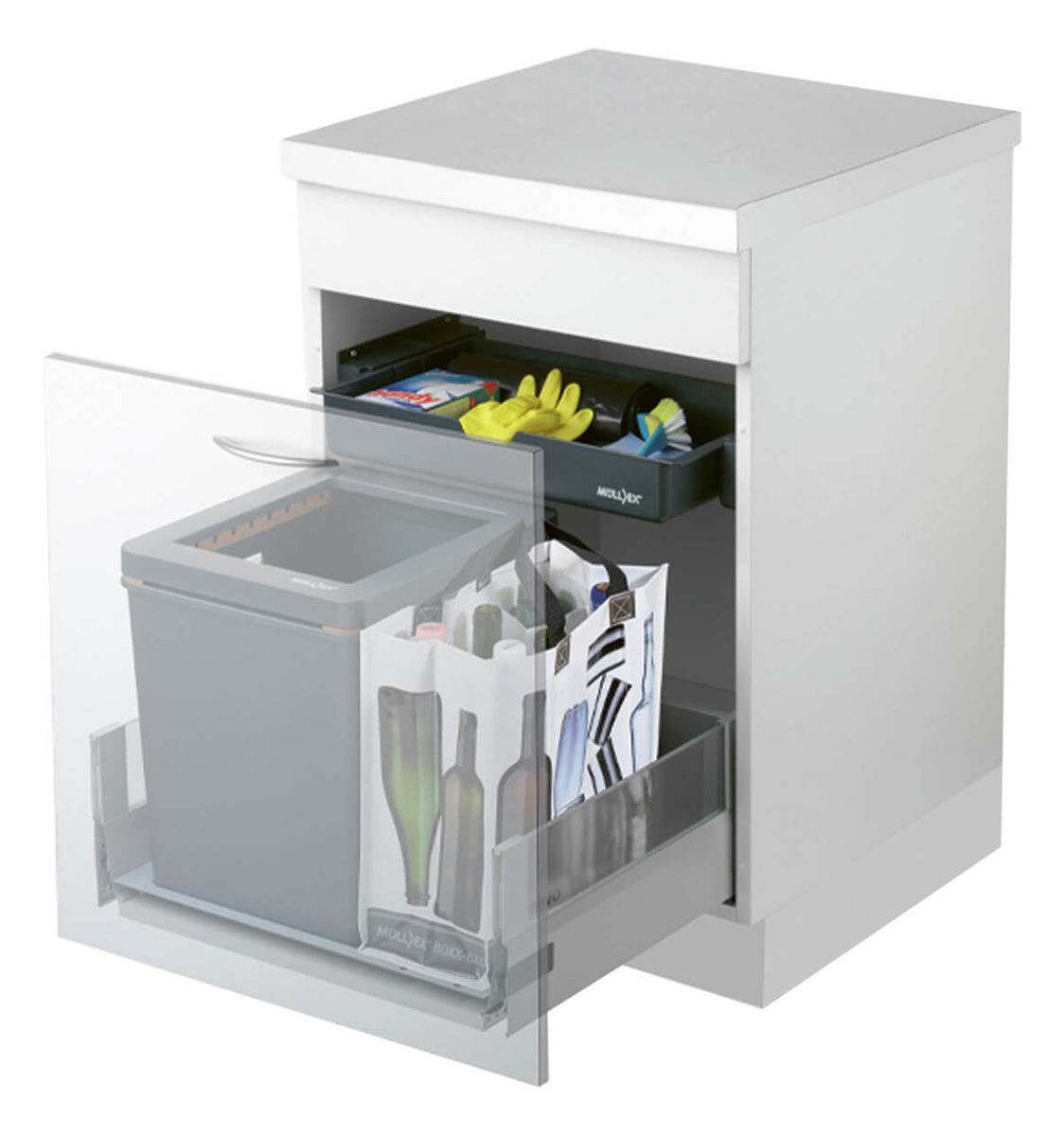 Image of Müllex ZK-Boxx55/60 5155.10 City Abfalltrennsystem bei nettoshop.ch