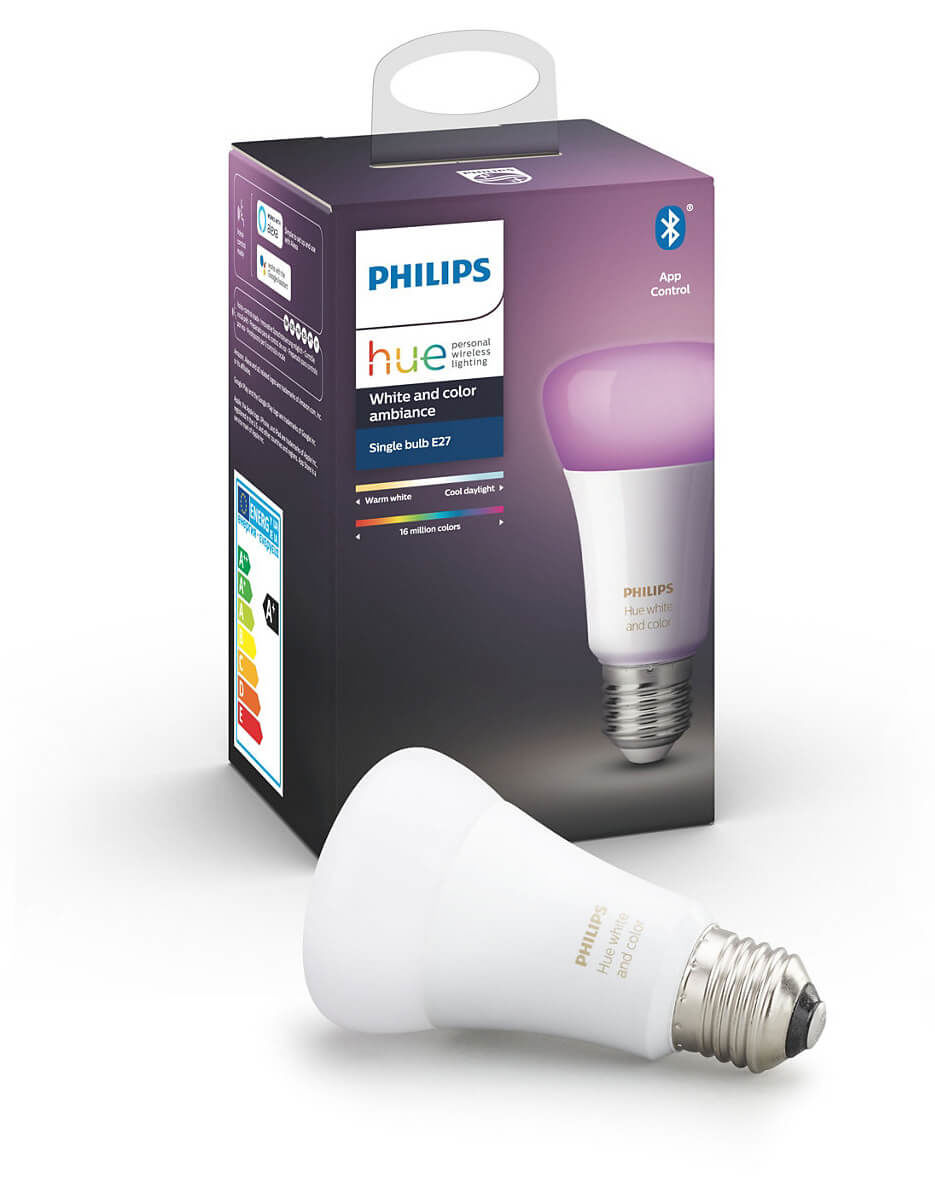 Image of Philips Hue E27 white ambiance & color Leuchtmittel (10W) bei nettoshop.ch