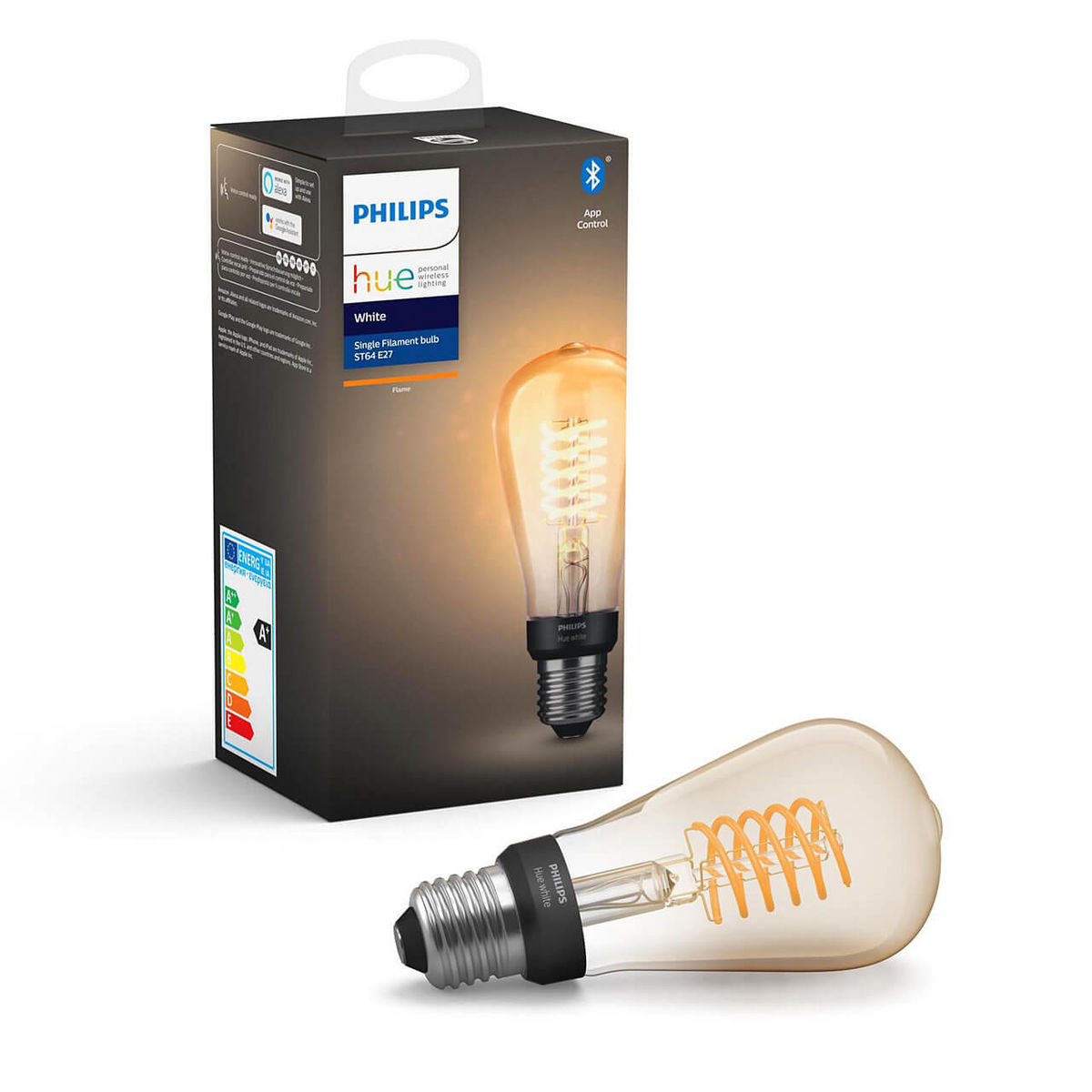 Image of Philips Hue E27 white Vintage-Design Leuchtmittel (9.0W) bei nettoshop.ch