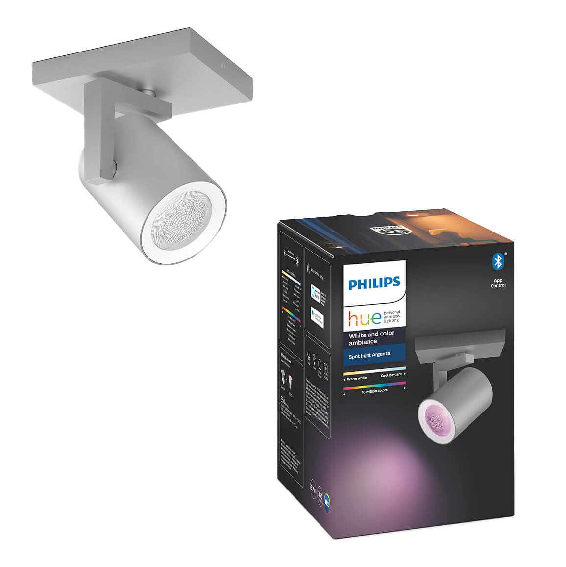 Image of Philips Hue GU10 1flg. Spot silber alu (6.5W) bei nettoshop.ch