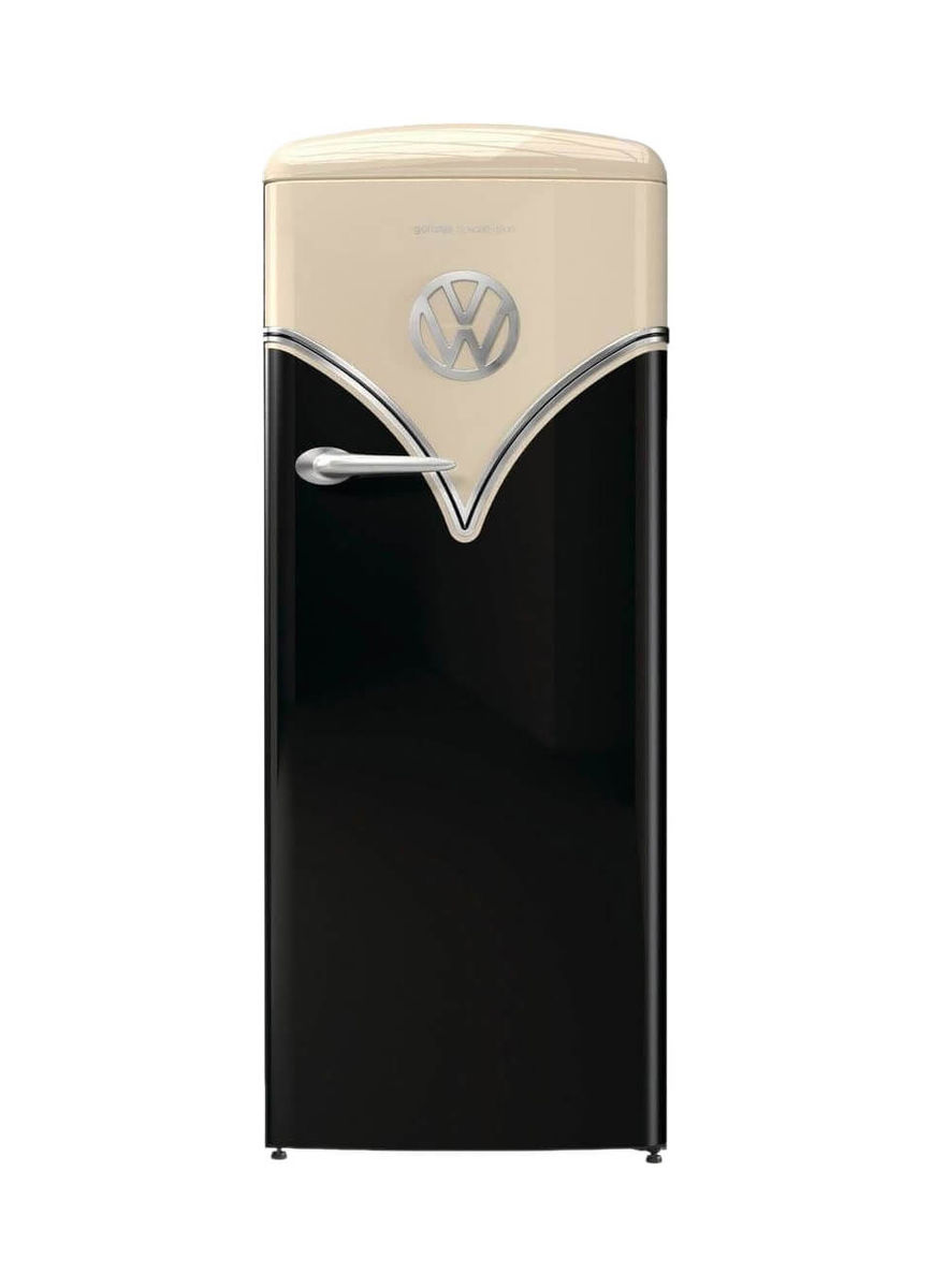 Image of Gorenje OBRB 153 BK VW-Bulli Kühlschrank schwarz rechts bei nettoshop.ch