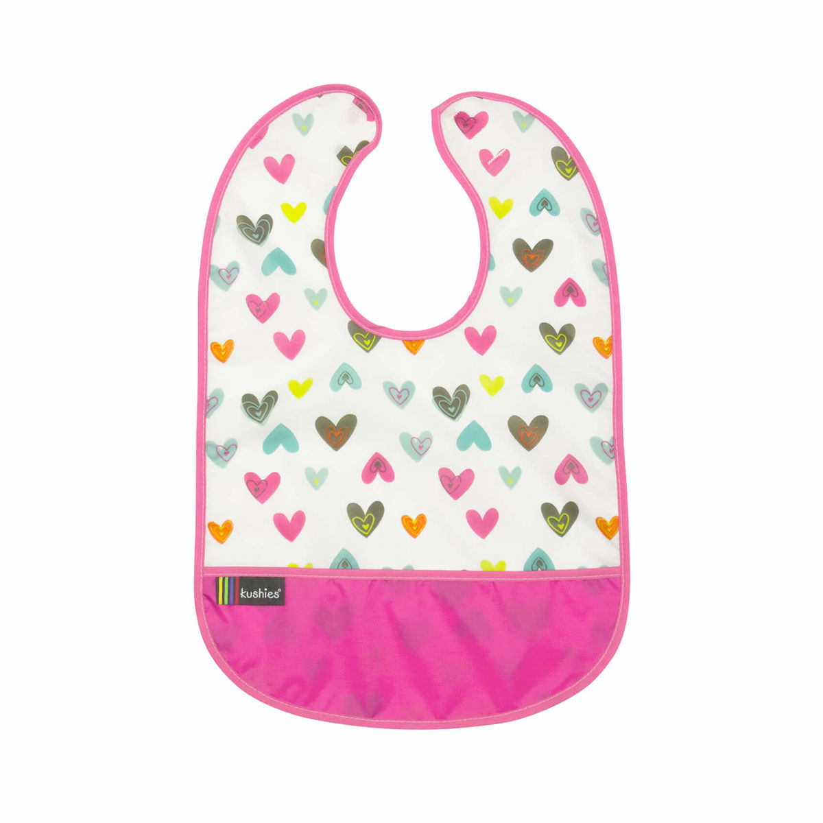 Image of Kushies CleanBib Lätzchen ohne Ärmel 6-12 Monate Herzen bei nettoshop.ch