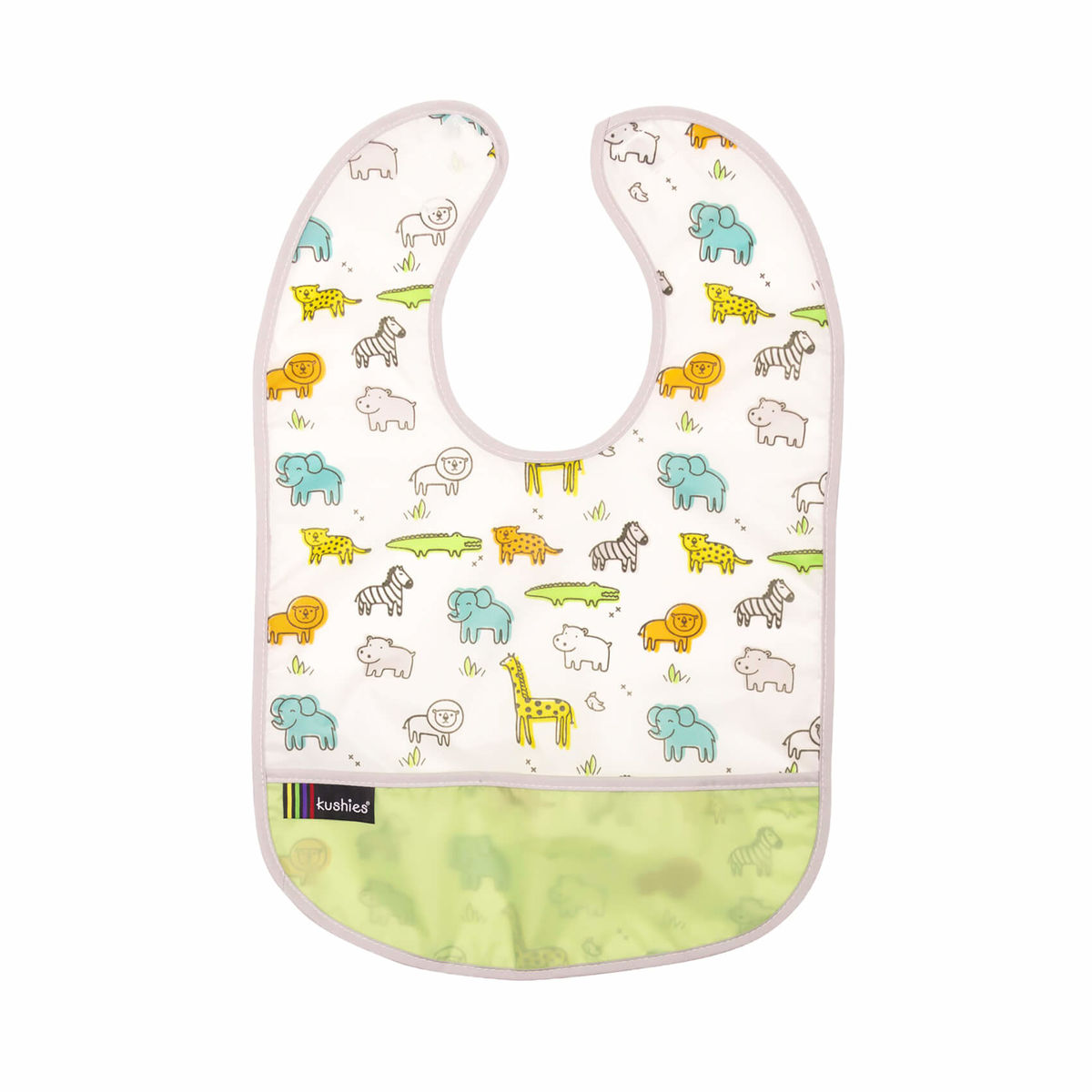 Image of Kushies CleanBib Lätzchen ohne Ärmel 6-12 Monate Safari bei nettoshop.ch