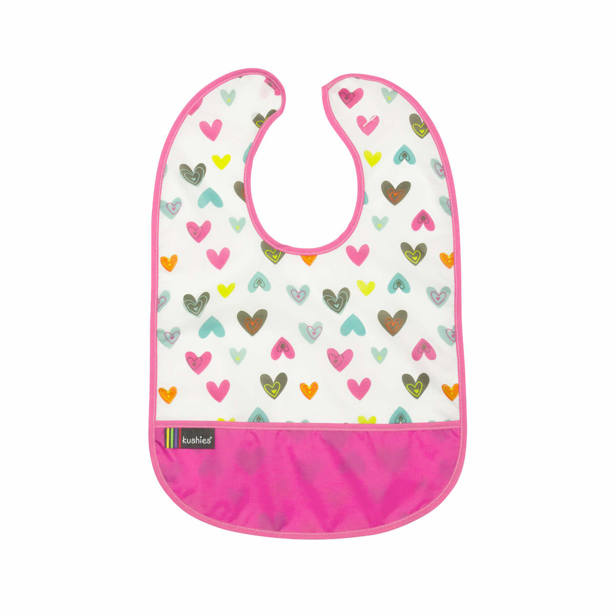 Image of Kushies CleanBib Lätzchen ohne Ärmel 12+ Monate Herzen bei nettoshop.ch