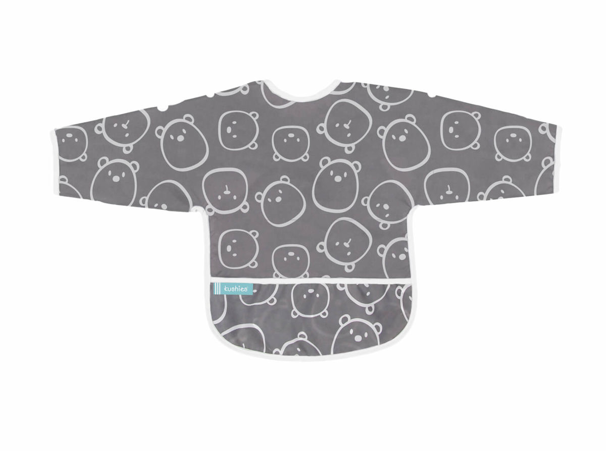 Image of Kushies CleanBib Lätzchen mit Ärmeln 2-4 Jahre Bär bei nettoshop.ch
