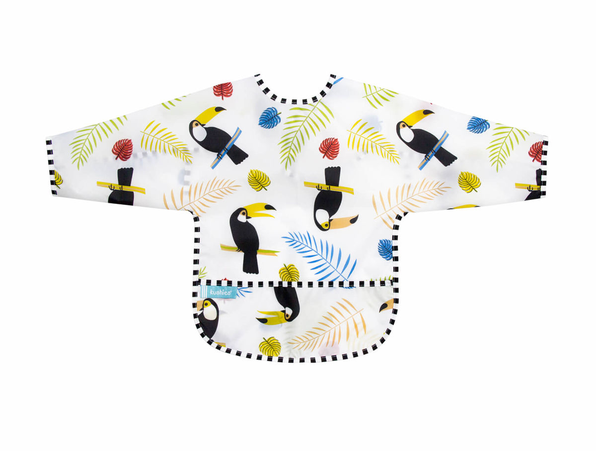 Image of Kushies CleanBib Lätzchen mit Ärmeln 2-4 Jahre Vögel bei nettoshop.ch