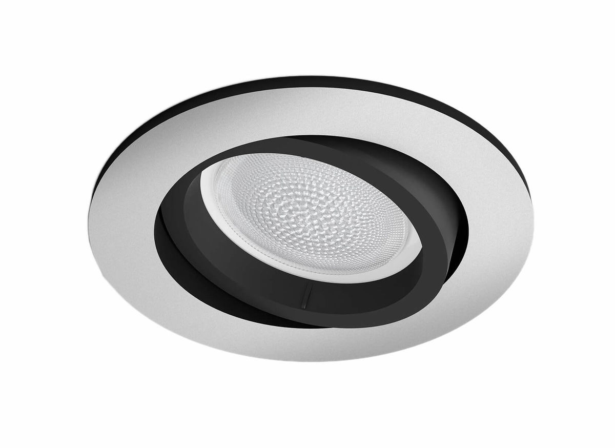 Image of Philips Hue GU10 Einbauspot rund silber (6.5W) bei nettoshop.ch