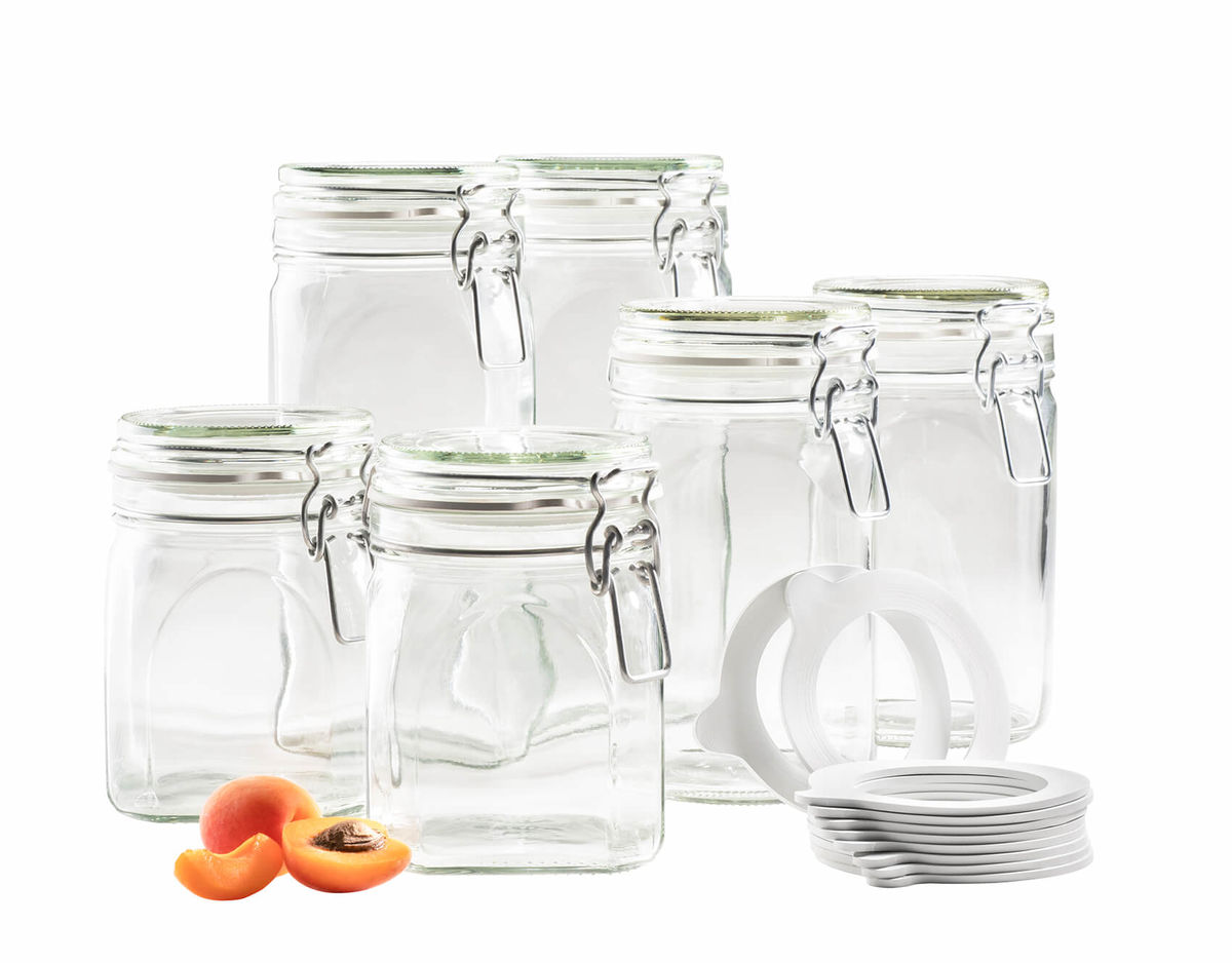 Image of Mäser Gothika Einmachgläser 6er-Set 0,75-1,45 l bei nettoshop.ch