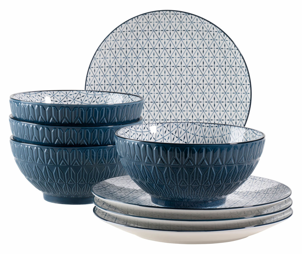 Image of Mäser Telde Schüssel/Dessertteller Set blau bei nettoshop.ch
