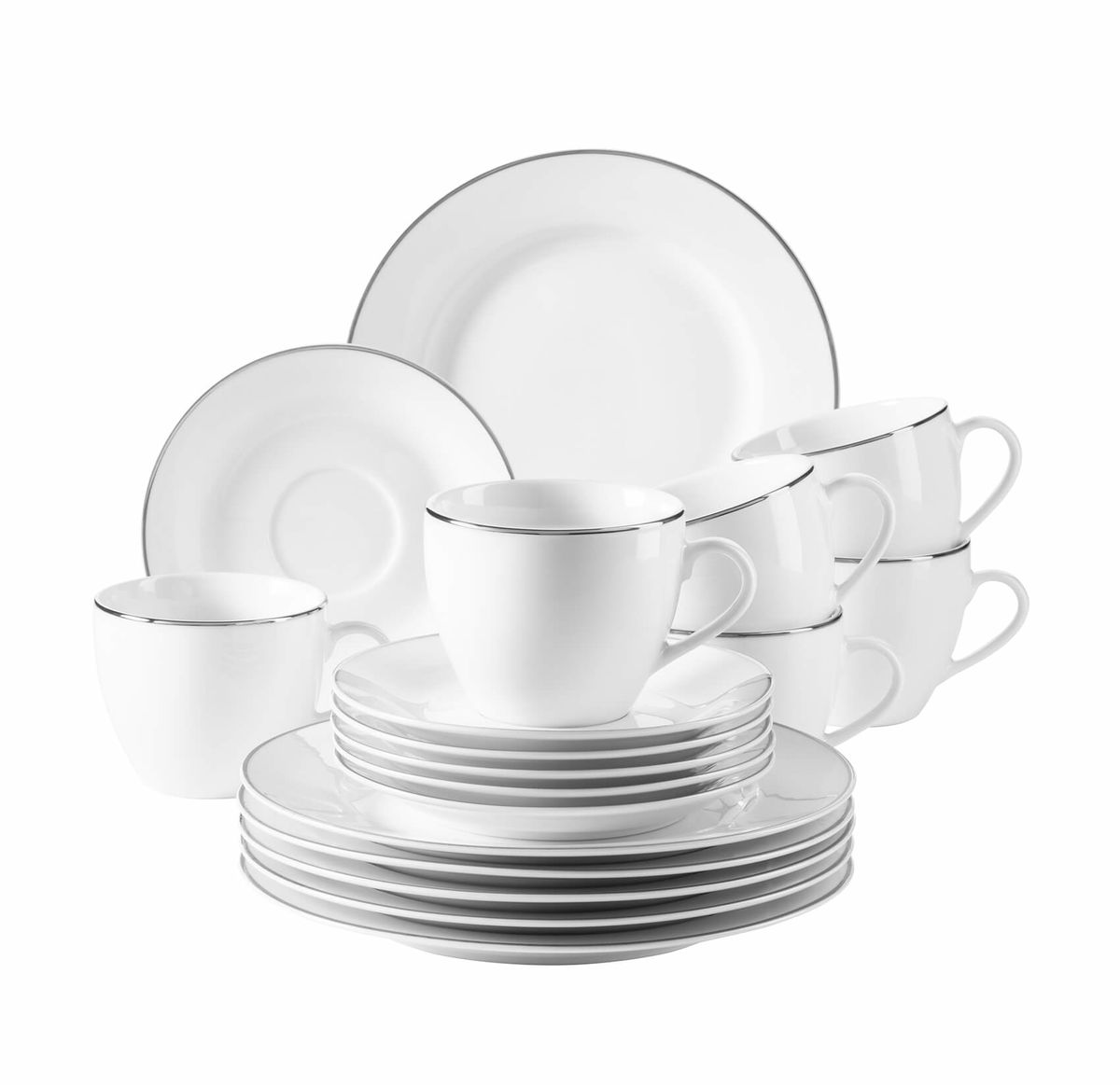 Image of Mäser Professional Dining Kaffeeservice 18-teiliges silber bei nettoshop.ch