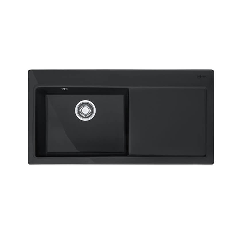 Image of Franke Mythos MTK 611 100 Keramik 3 Spülbecken Onyx rechts bei nettoshop.ch