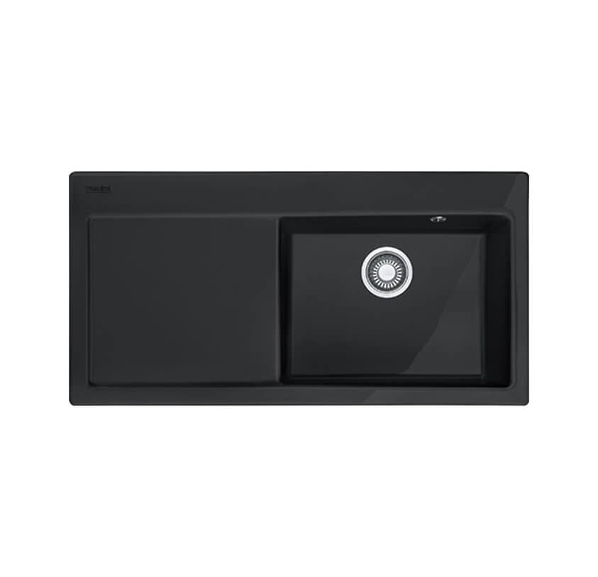 Image of Franke Mythos MTK 611 100 Keramik 3 Spülbecken Onyx Links bei nettoshop.ch