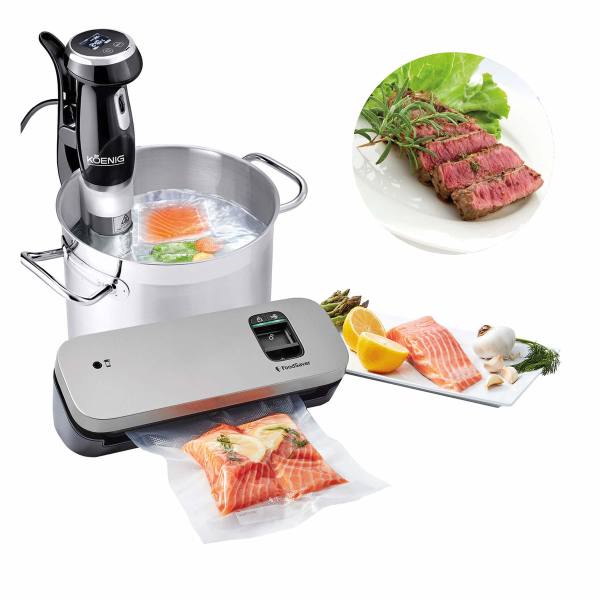 Image of KOENIG & FoodSaver Sous Vide Kochset bei nettoshop.ch