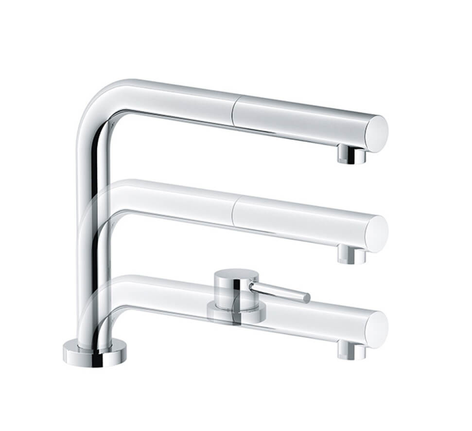 Image of Franke Luna Schwenkauslauf versenkbar Armatur Chrom bei nettoshop.ch