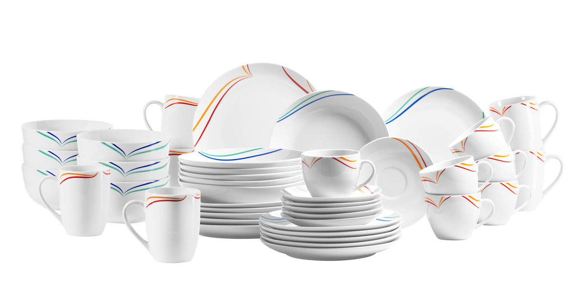 Image of Mäser Ciliana Kombiservice 42-teilig weiss bei nettoshop.ch