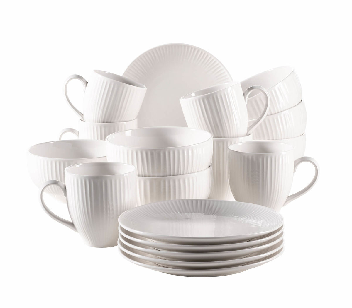 Image of Mäser Dalia 18-teiliges Frühstücksset weiss bei nettoshop.ch