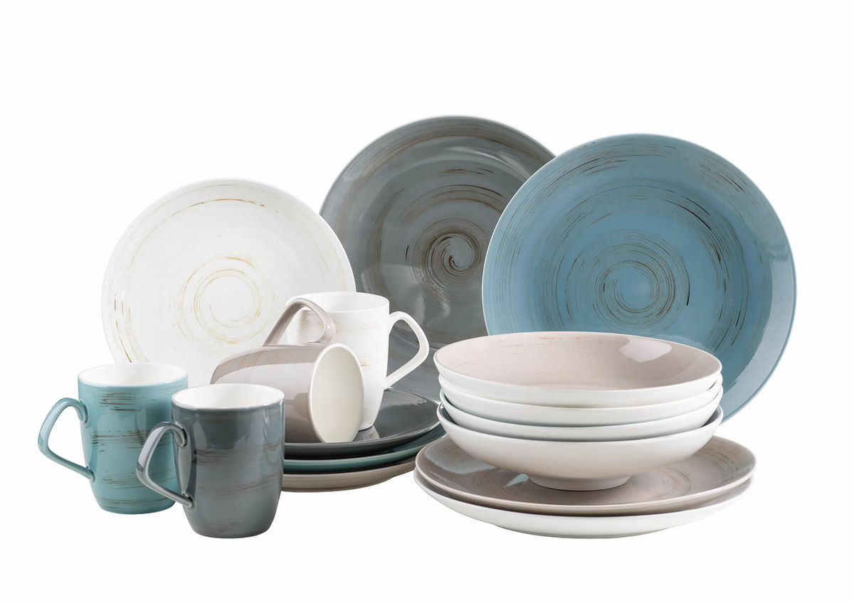 Image of Mäser Derby 16-teiliges Geschirr-Set farbig bei nettoshop.ch