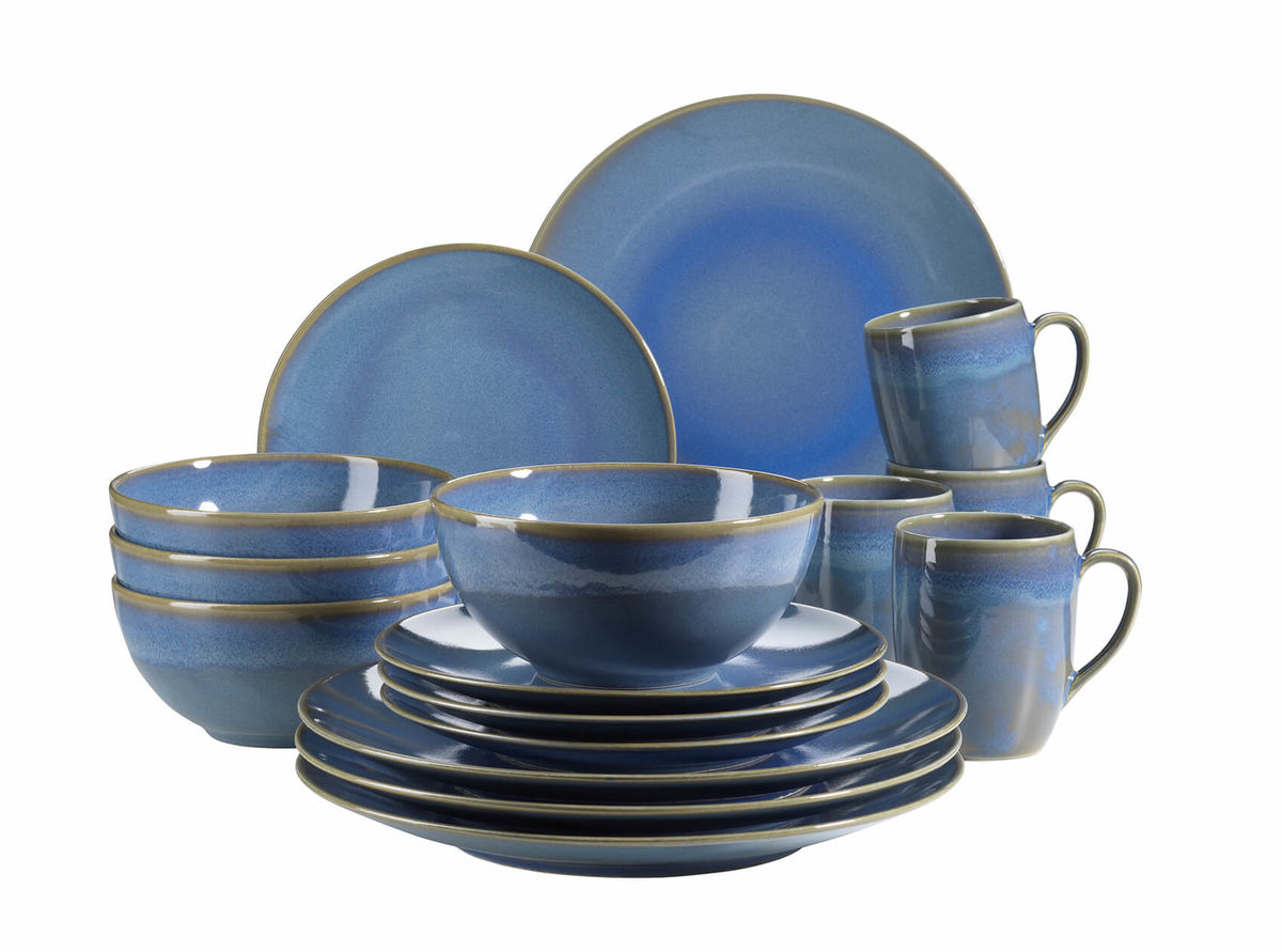 Image of Mäser Ossia 16-teiliges Geschirr-Set hellblau bei nettoshop.ch