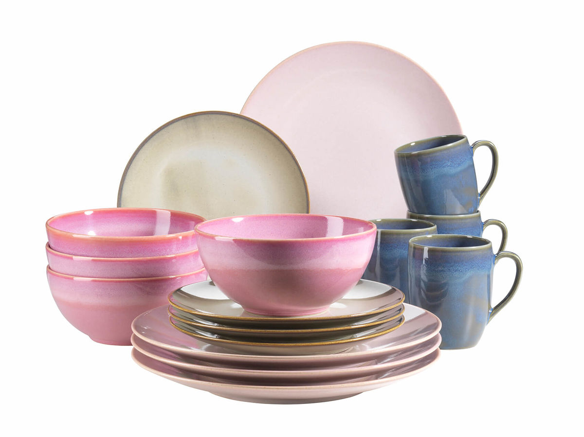 Image of Mäser Ossia 16-teiliges Geschirr-Set bunt bei nettoshop.ch