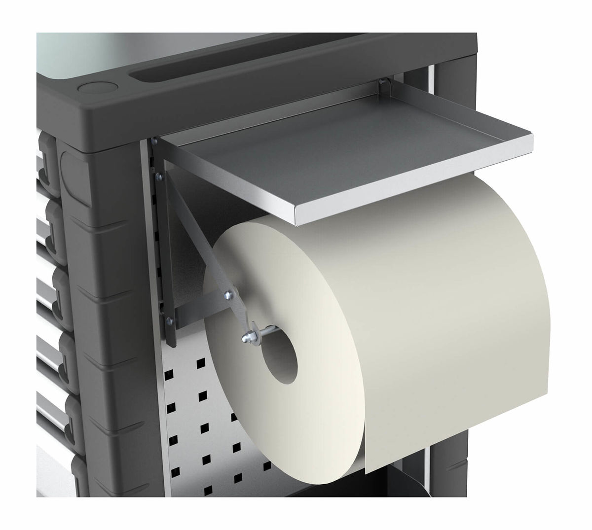 Image of Wheely Papierrollerhalter zu Werkstattwagen Zubehör bei nettoshop.ch