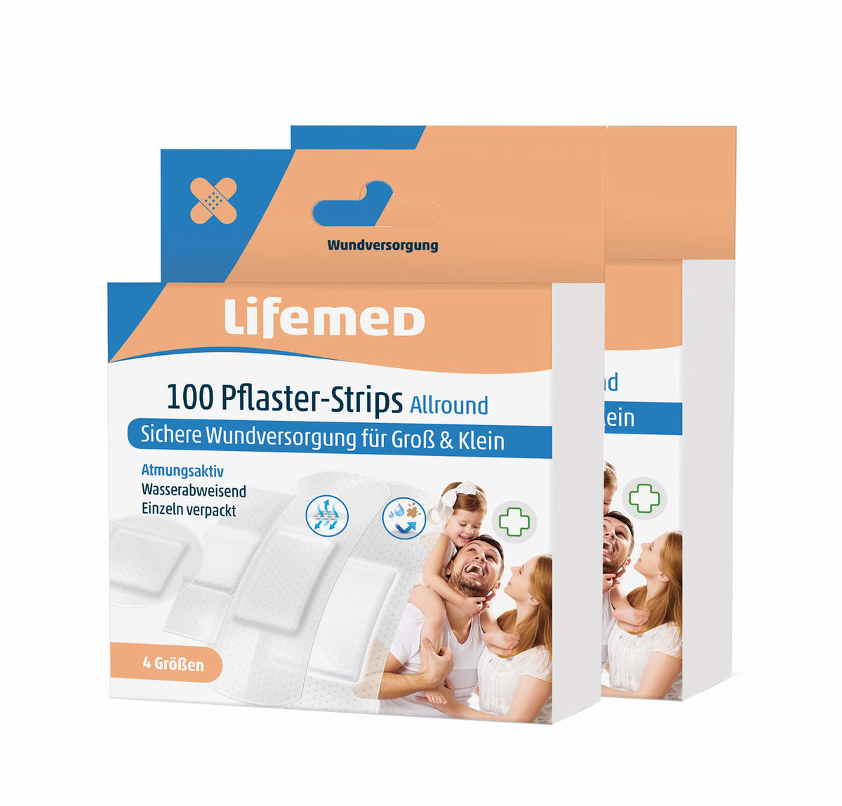 Image of Lifemed Allround 200 Stk. Pflaster-Strips, 4 Grössen bei nettoshop.ch