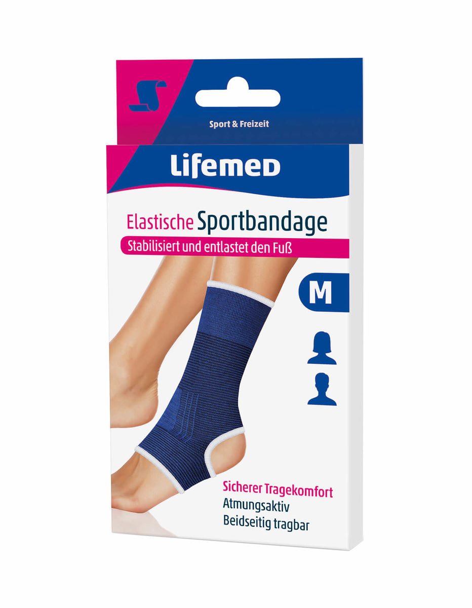 Image of Lifemed Elastische Sportbandage Fussgelenkschutz Grösse M bei nettoshop.ch