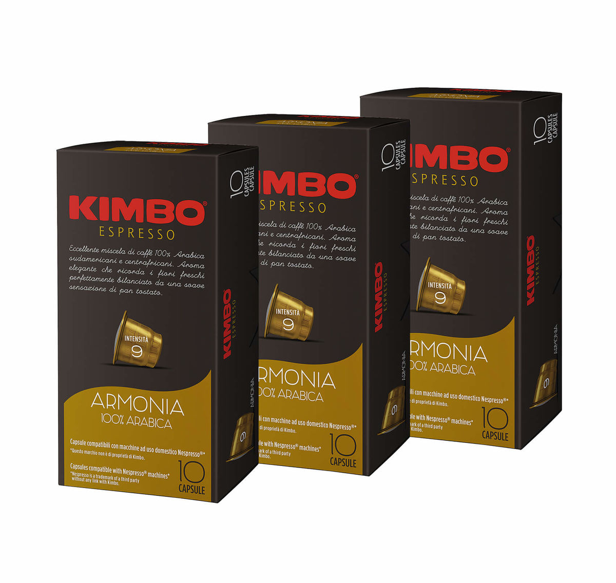 Image of KIMBO Armonia Kapseln 3x10 Stück bei nettoshop.ch