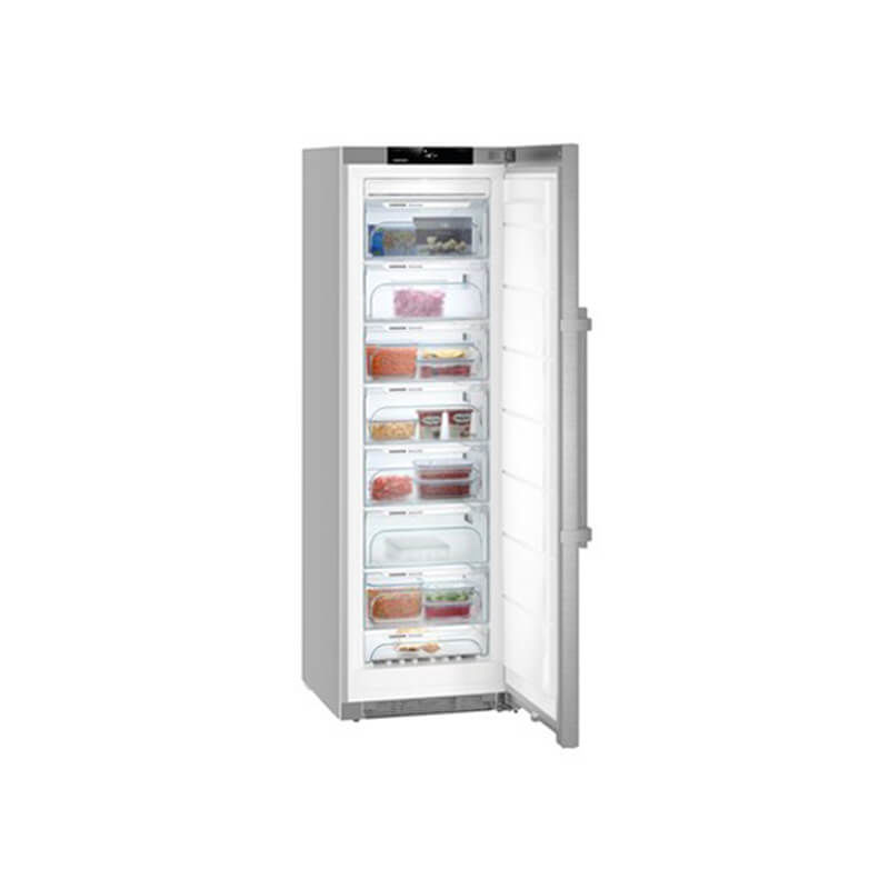 Image of Liebherr GNef 4335 BluPerformance Gefrierschrank Edelstahl rechts bei nettoshop.ch