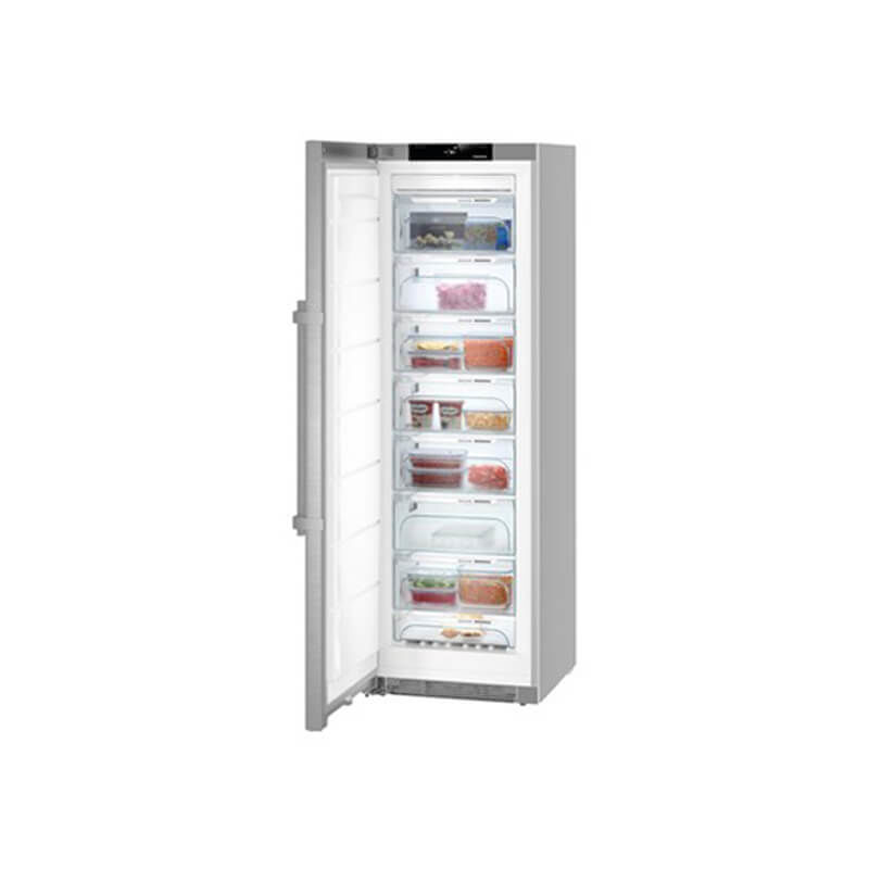 Image of Liebherr GNef 4335 BluPerformance Gefrierschrank Edelstahl links bei nettoshop.ch