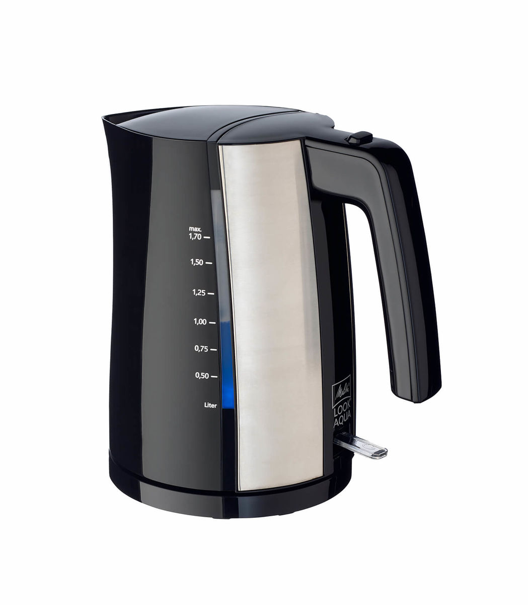 Image of Melitta Look Aqua Wasserkocher schwarz-silber bei nettoshop.ch