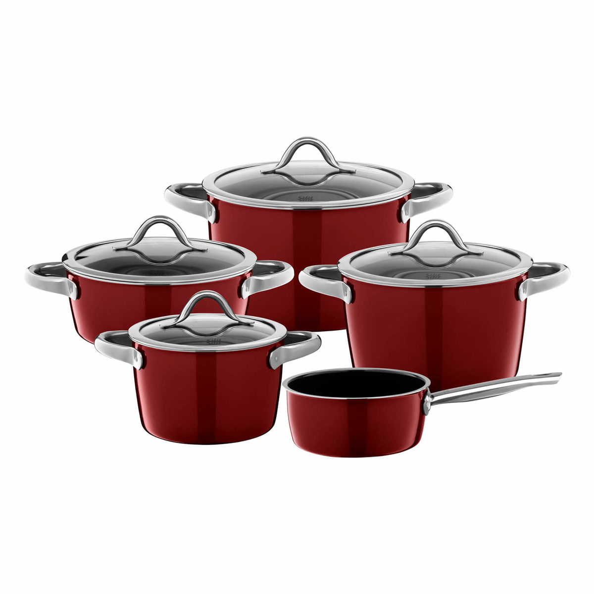 Image of Silit Vitaliano Topf-Set 5-teilig rot bei nettoshop.ch