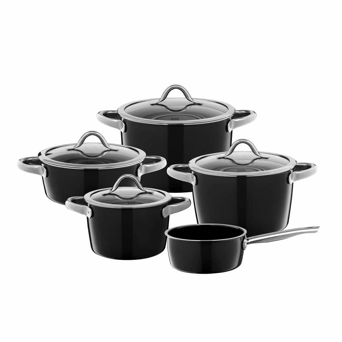 Image of Silit Vitaliano Topf-Set 5-teilig schwarz bei nettoshop.ch